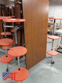 (3) Folding Cafeteria Tables